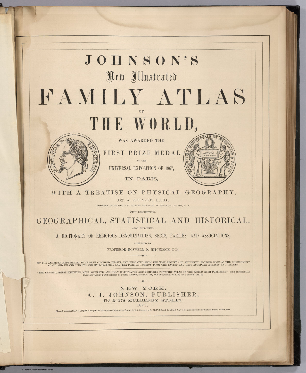 Title Page: Johnson's New Illustrated Family Atlas Of The World ...