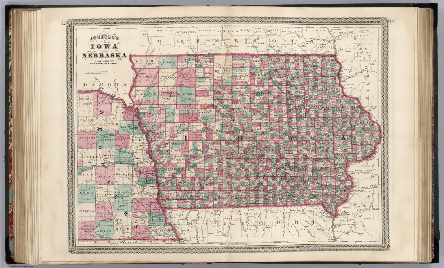 Iowa and Nebraska. - David Rumsey Historical Map Collection