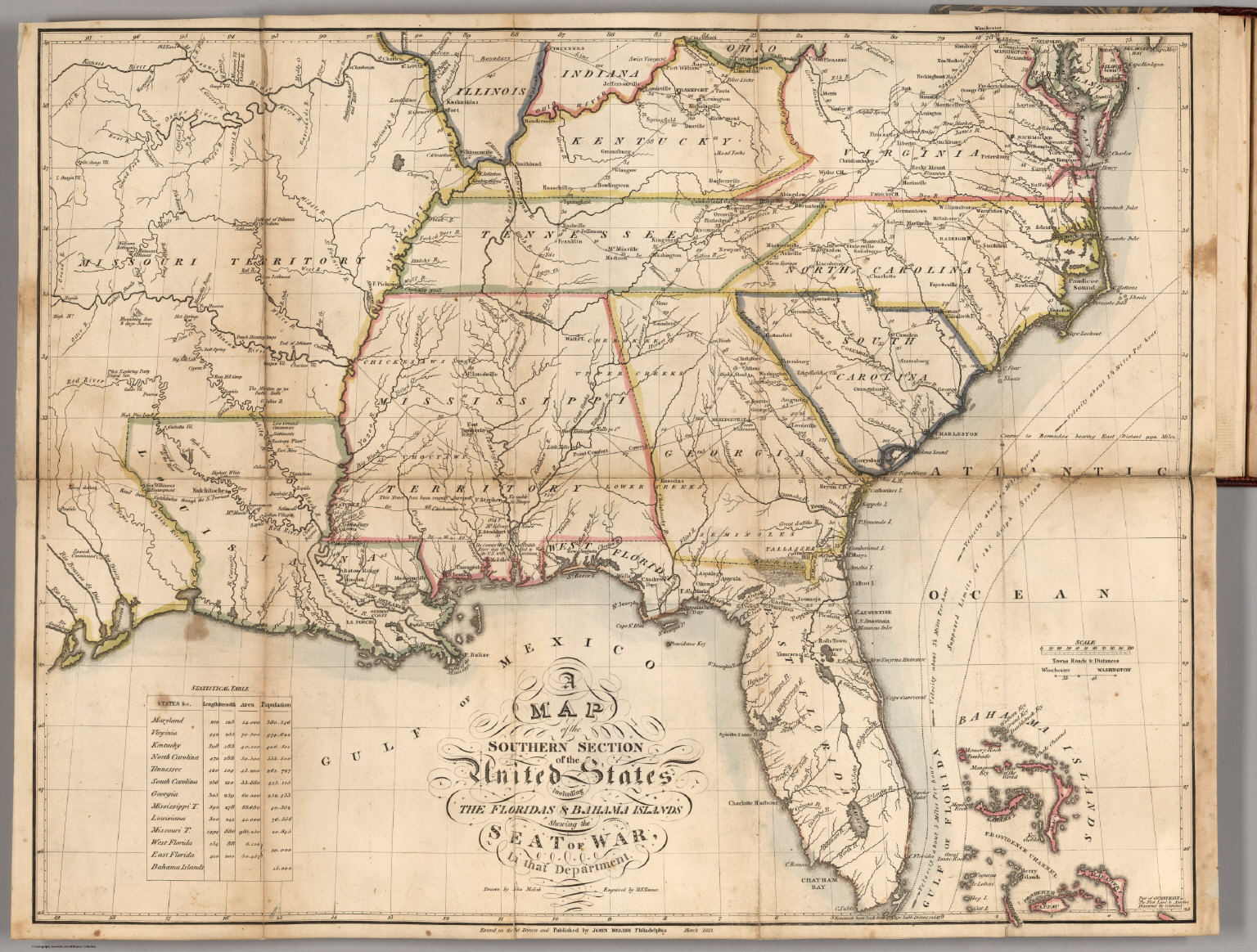 Southern Section of the United States including Florida. - David Rumsey ...