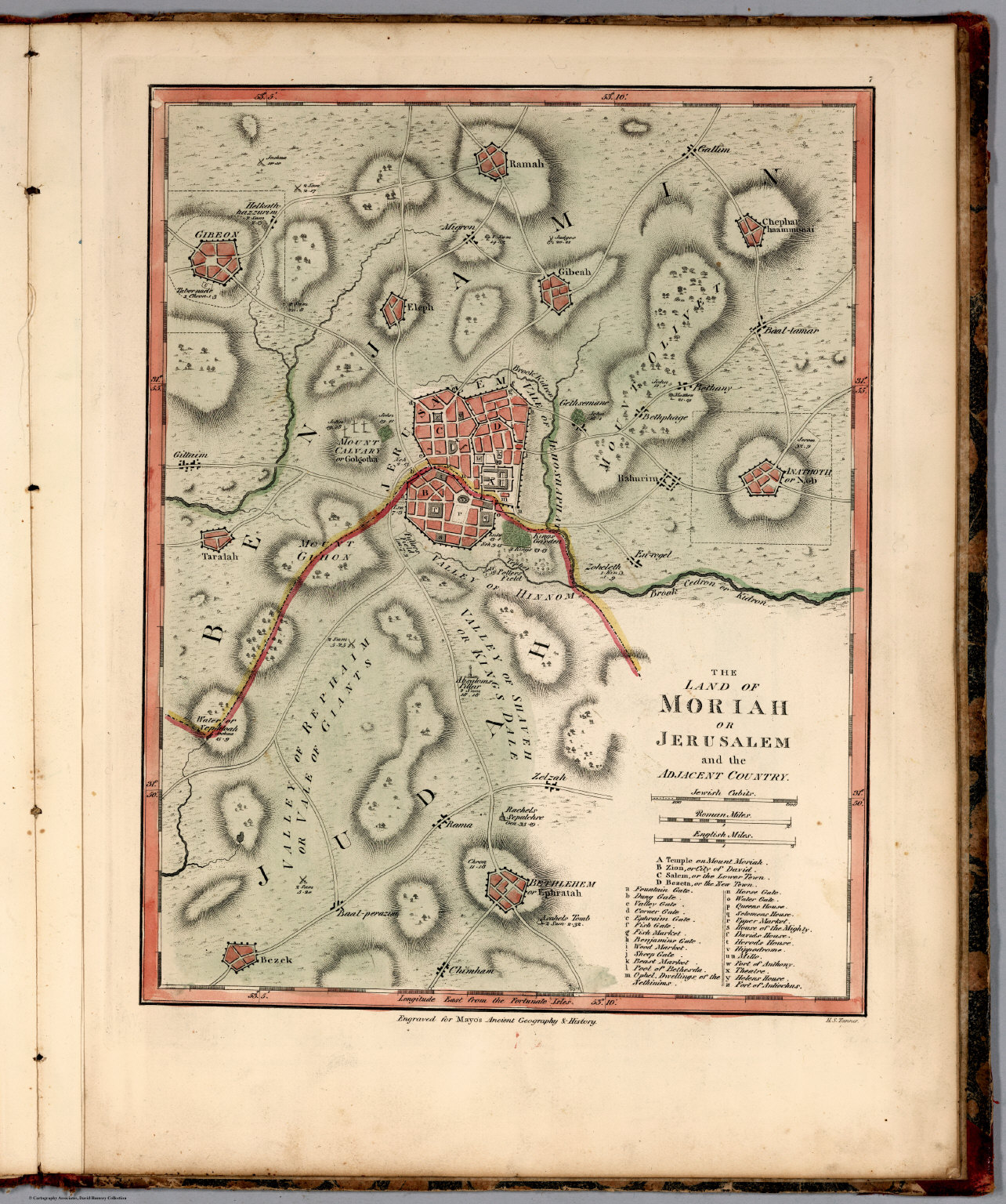 The Land of Moriah or Jerusalem and the Adjacent Country David Rumsey