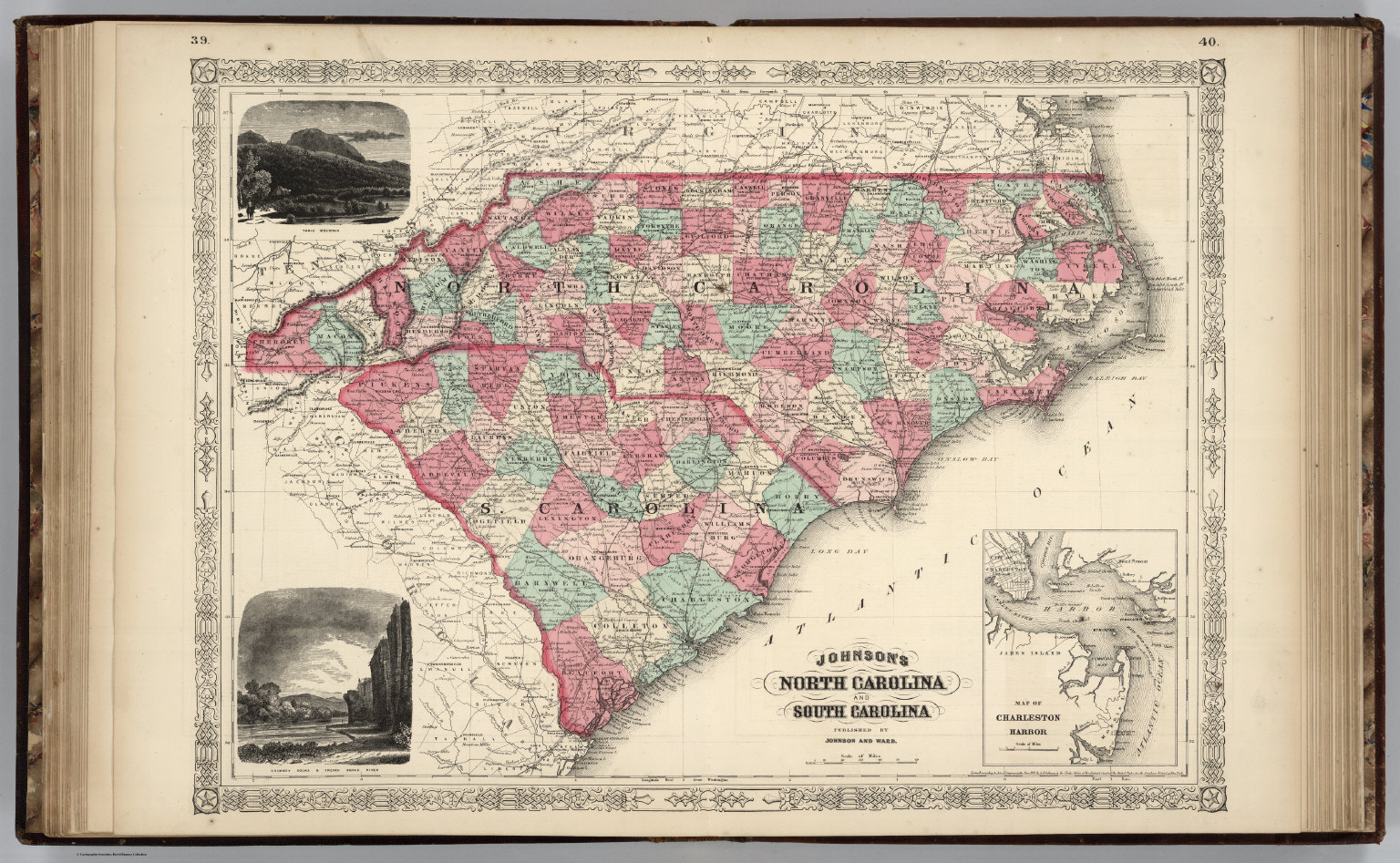 North And South Carolina David Rumsey Historical Map Collection 2601