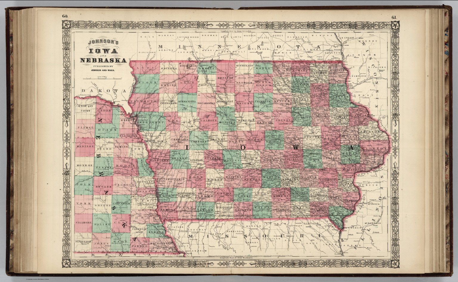 Iowa And Nebraska. - David Rumsey Historical Map Collection