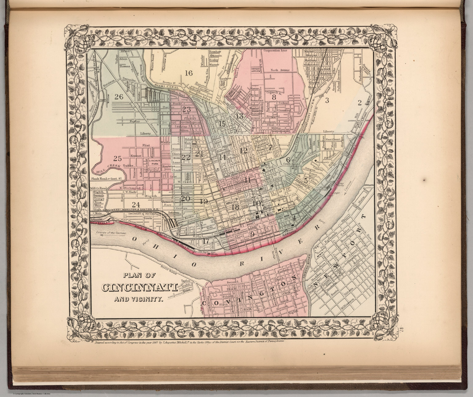 Plan of Cincinnati and Vicinity - David Rumsey Historical Map Collection