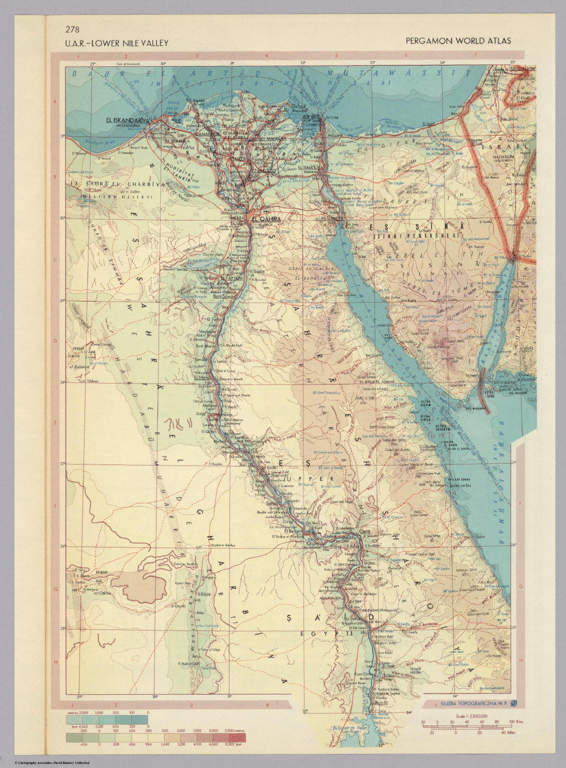 U.A.R. (United Arab Republic) - Lower Nile Valley. (Egypt) Pergamon ...