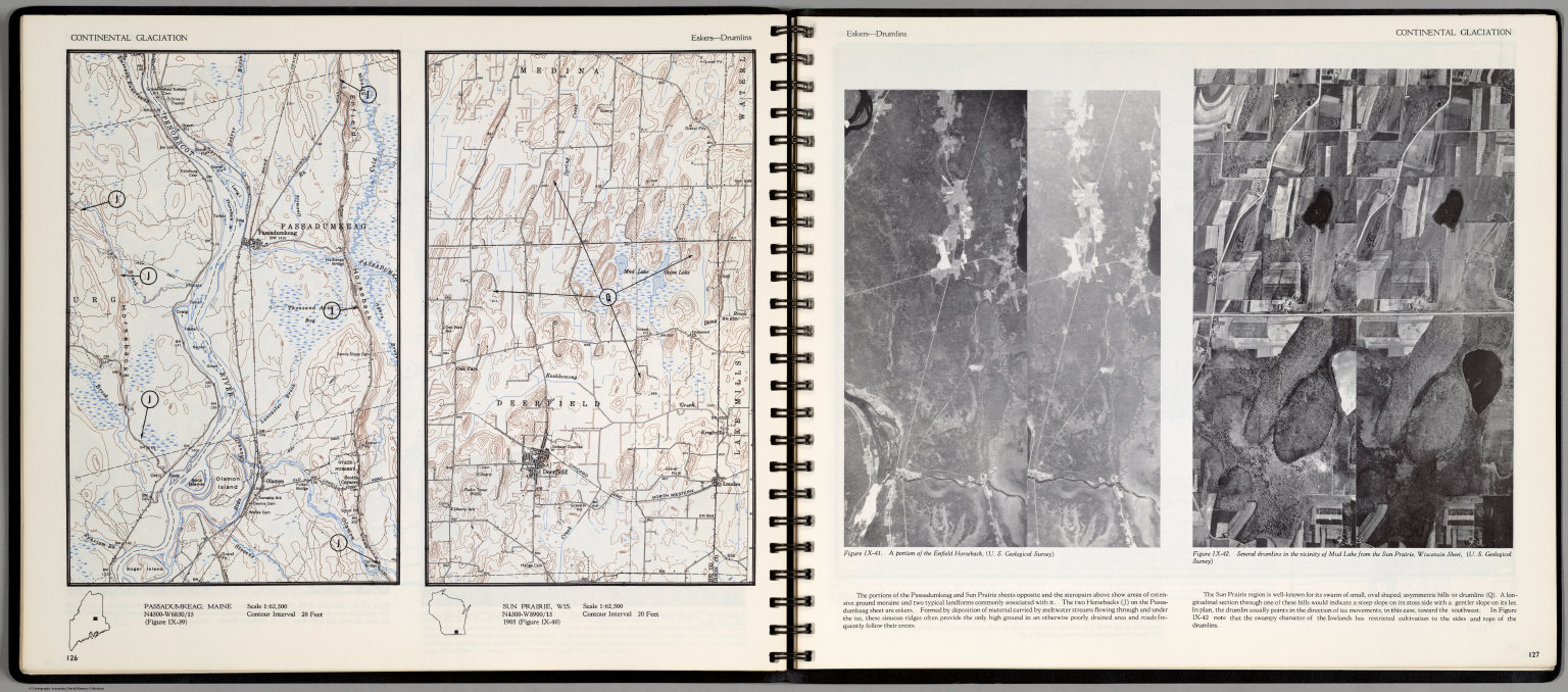 Continental Glaciation. EskersDrumlins. Passadumkeag, Maine. Sun