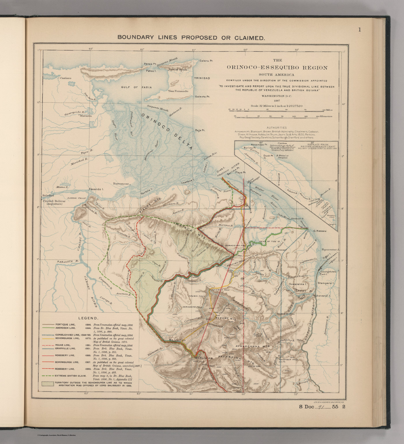 Boundaries Claimed Or Proposed David Rumsey Historical Map Collection
