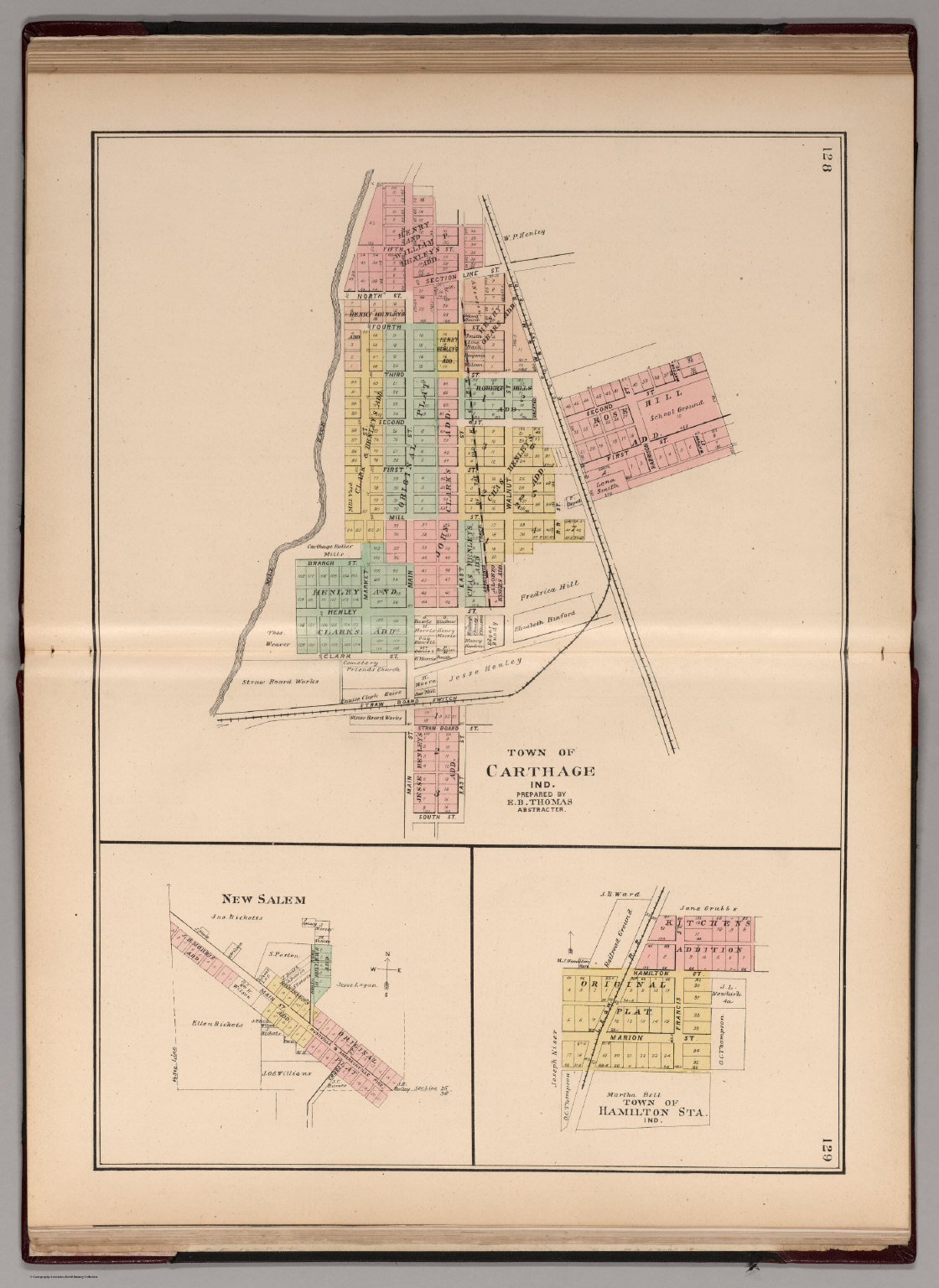 Carthage, New Salem, and Hamilton Station, Rush County