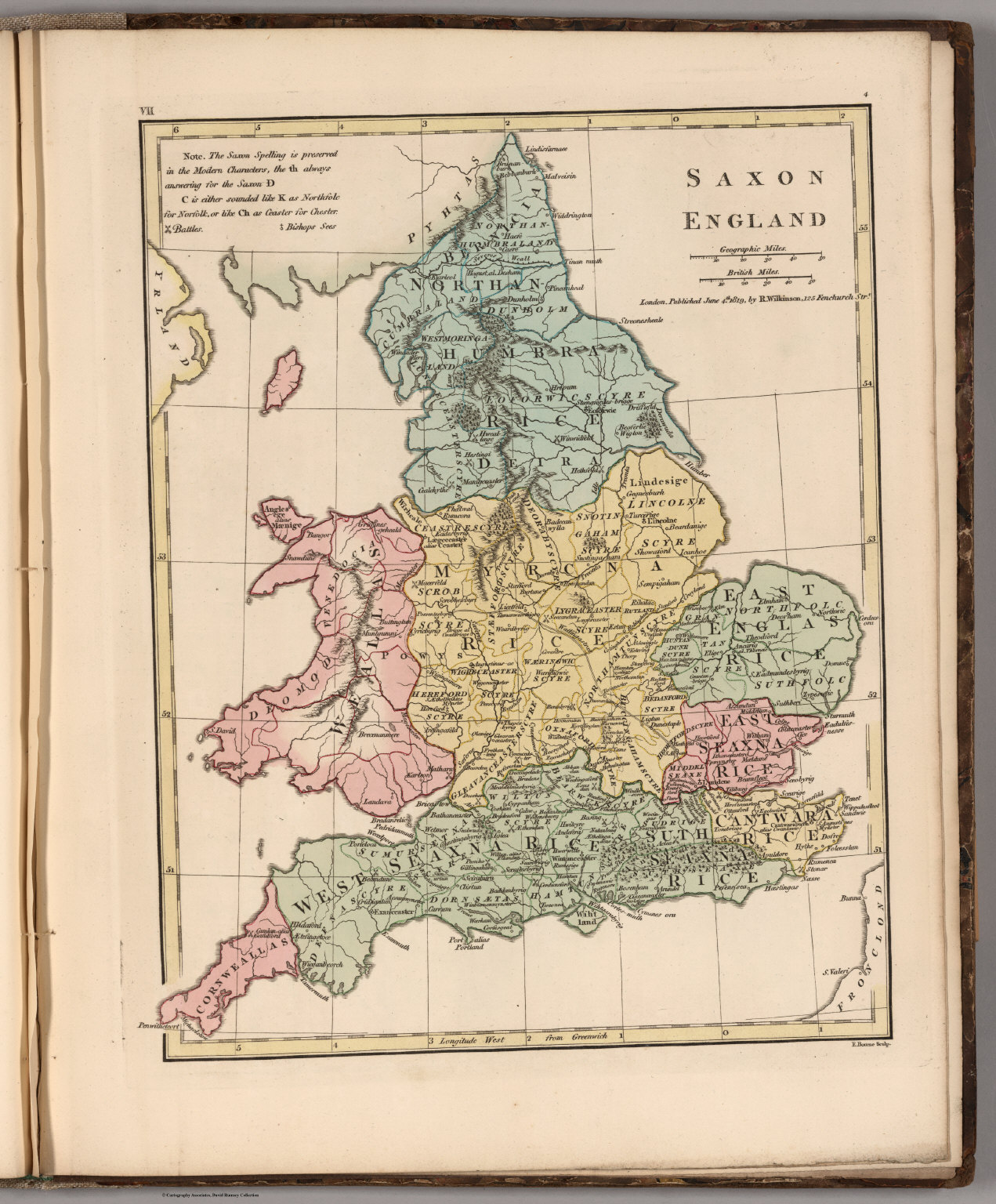 Saxon England. David Rumsey Historical Map Collection