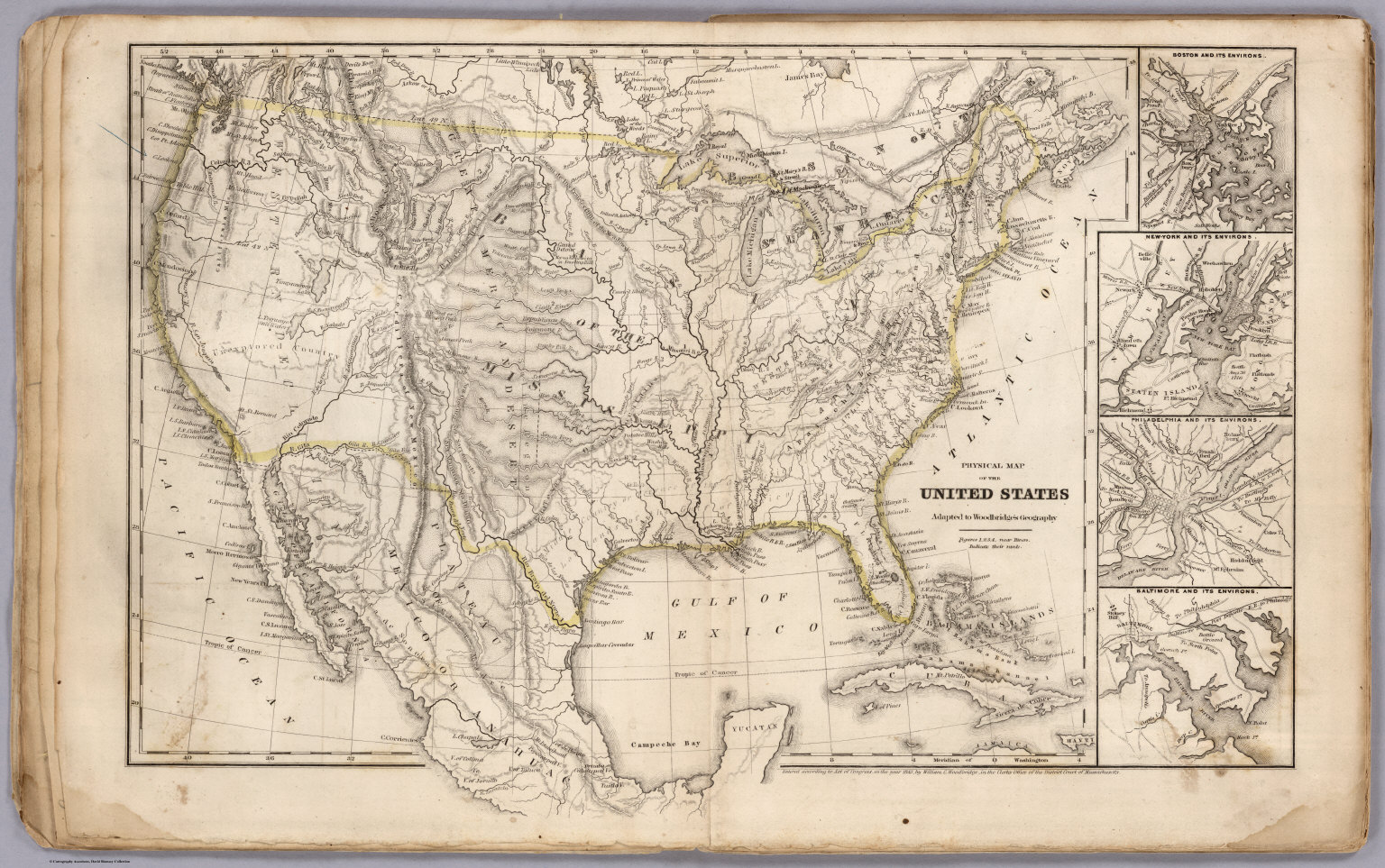 Physical Map Of The United States - David Rumsey Historical Map Collection