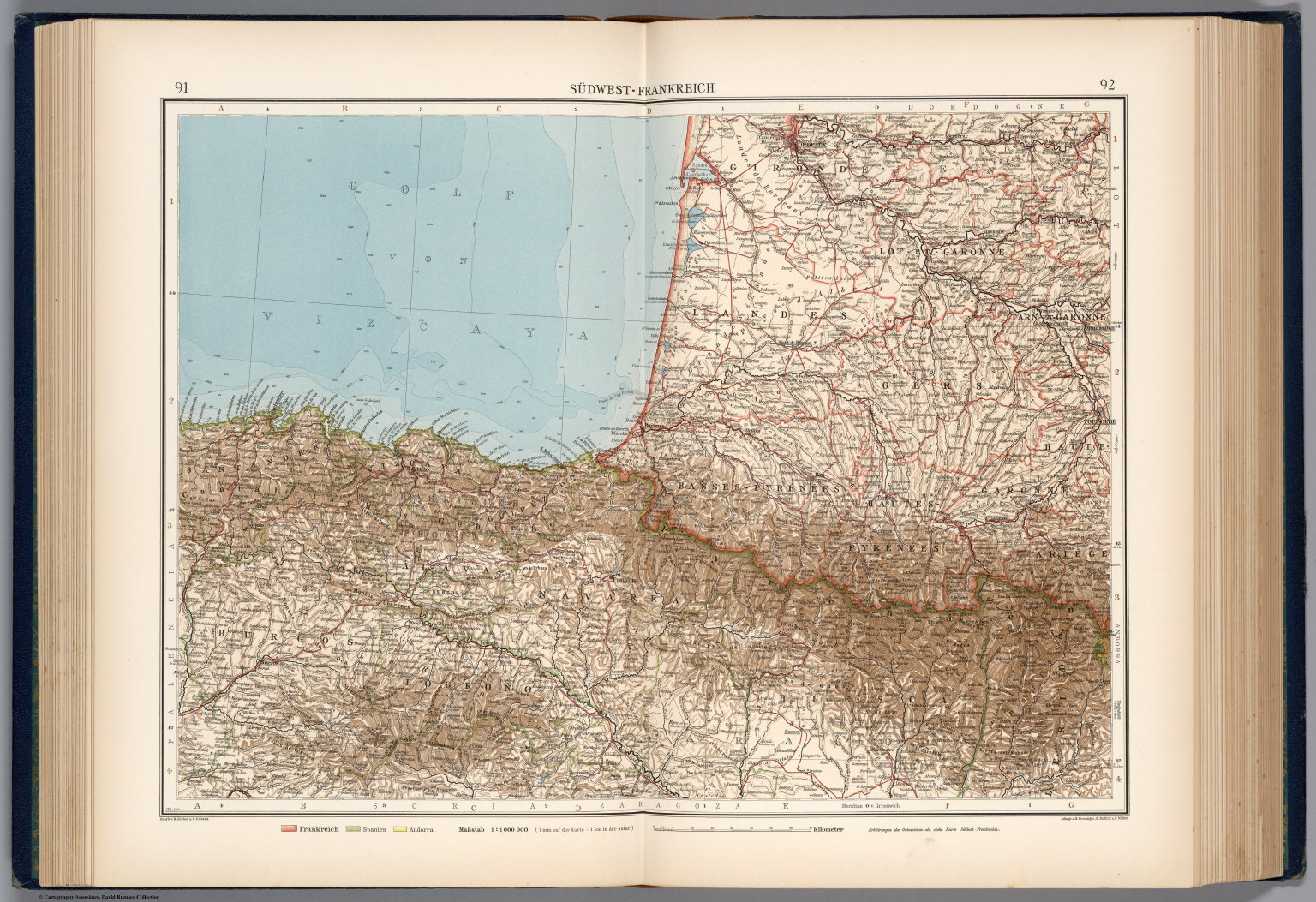 Sudwest-Frankreich - David Rumsey Historical Map Collection