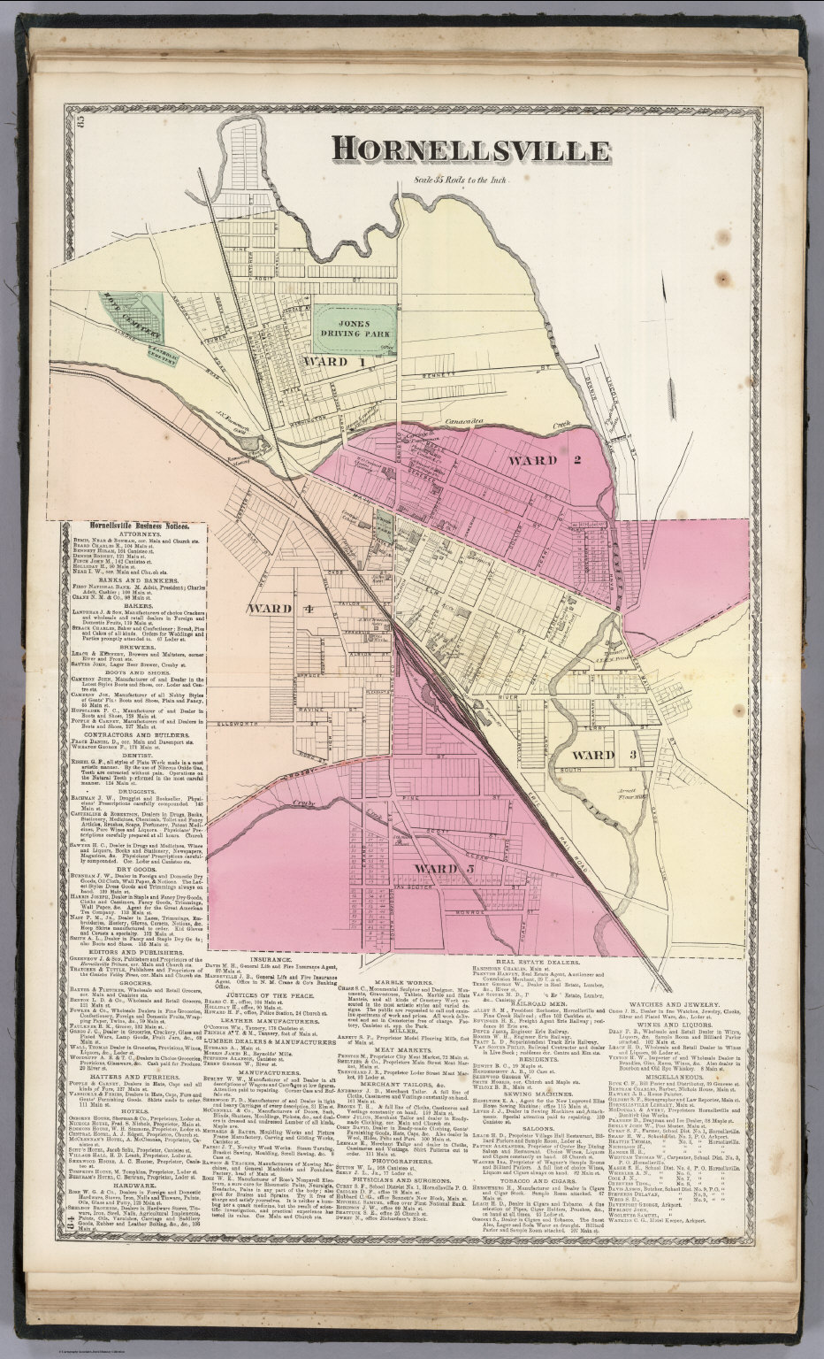 Hornellsville. David Rumsey Historical Map Collection