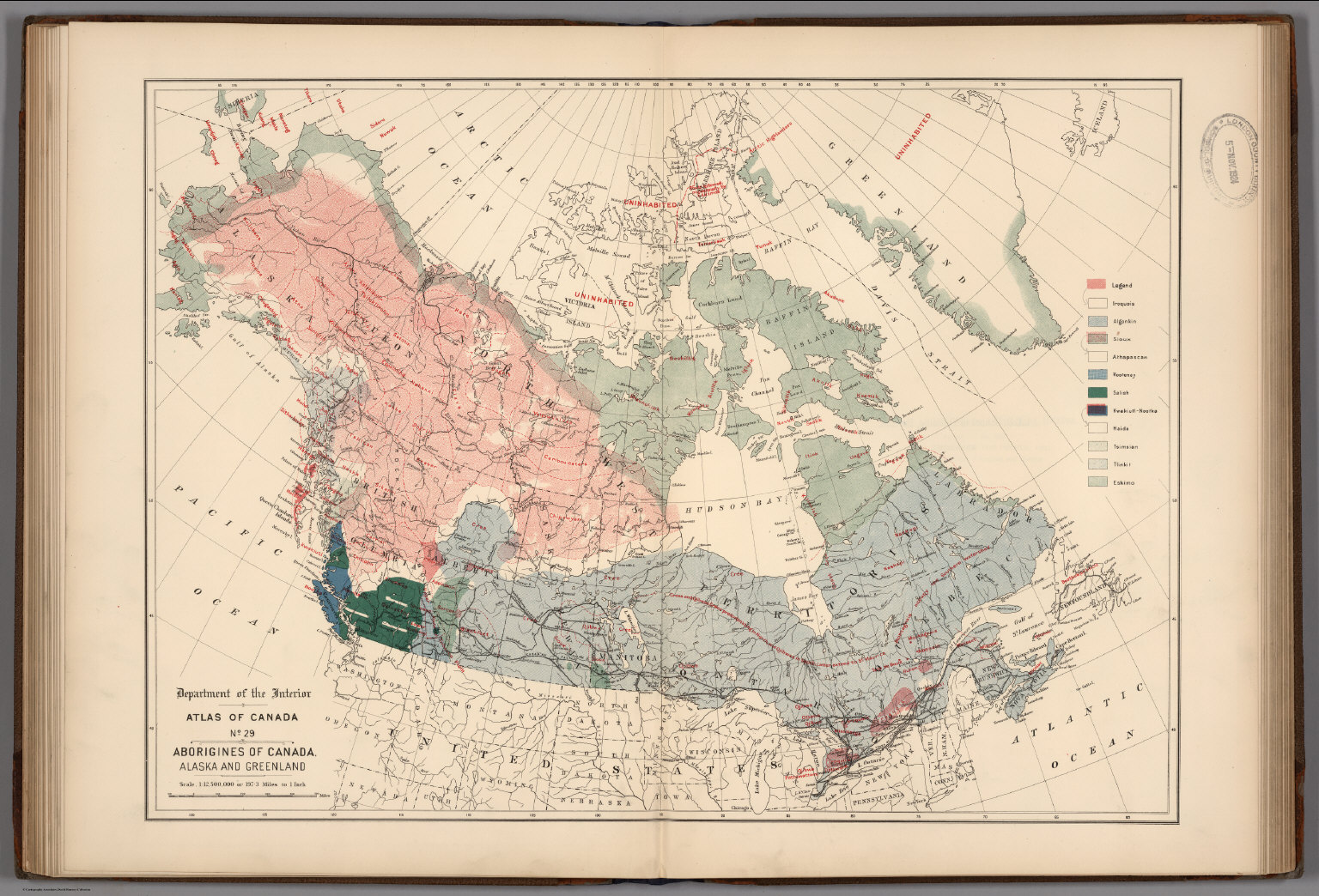 No. 29, Aborigines of Canada, Alaska and Greenland - David Rumsey ...