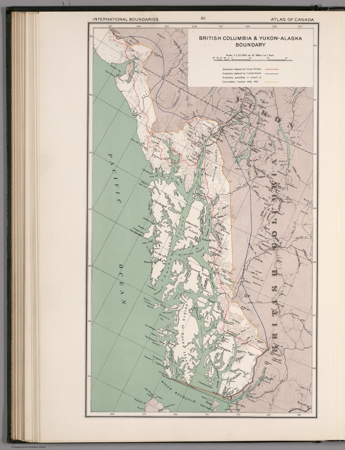 British Columbia & Yukon - Alaska Boundary - David Rumsey Historical ...