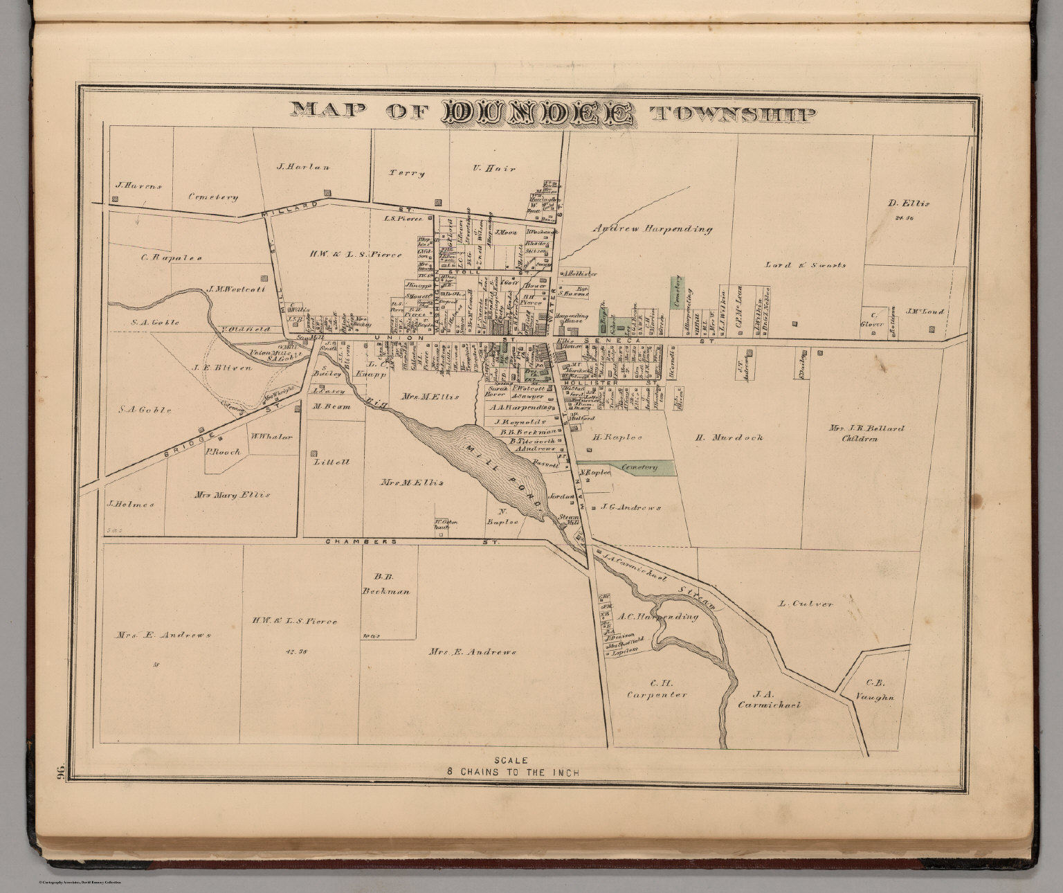 Dundee Township, Yates County, New York. David Rumsey Historical Map