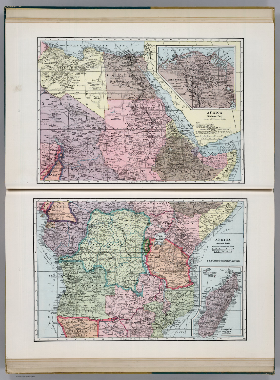 Africa (Northeast Part). Africa (Central Part). - David Rumsey 