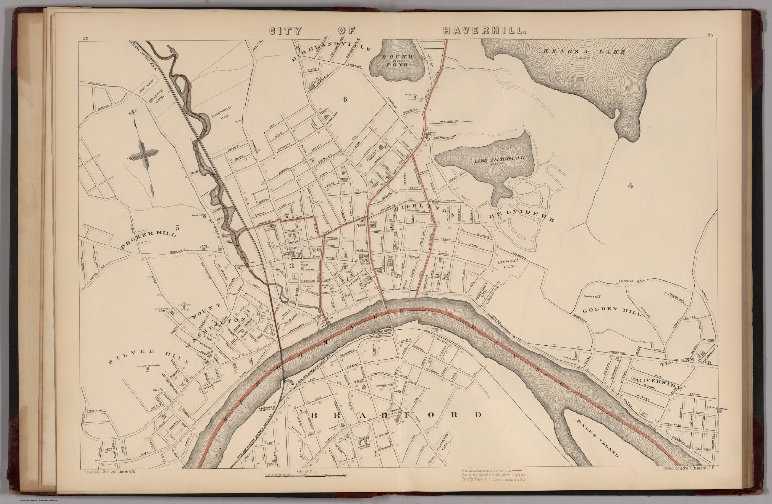 City Of Haverhill Massachusetts David Rumsey Historical Map Collection 5203