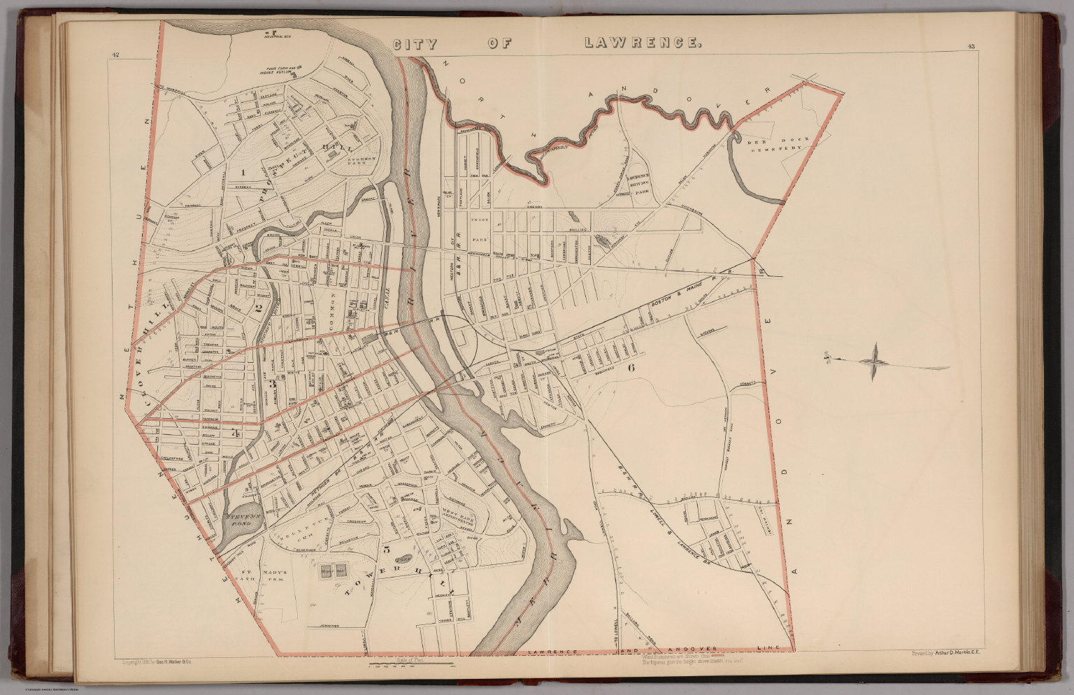 City of Lawrence, Massachusetts. David Rumsey Historical Map Collection