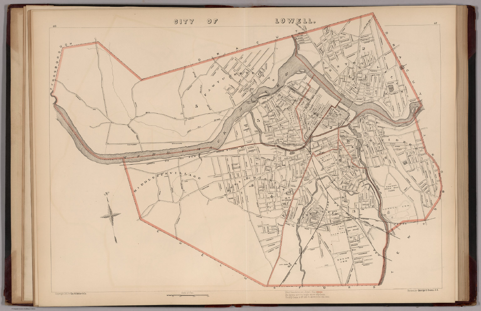 City Of Lowell Massachusetts David Rumsey Historical Map Collection   2006017 