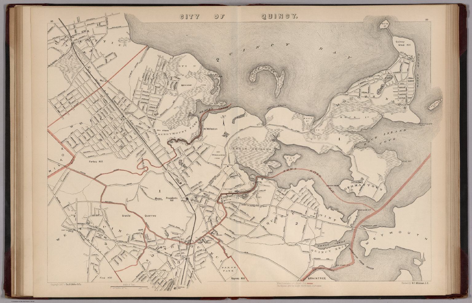 Map Of Quincy Ma City Of Quincy, Massachusetts. - David Rumsey Historical Map Collection