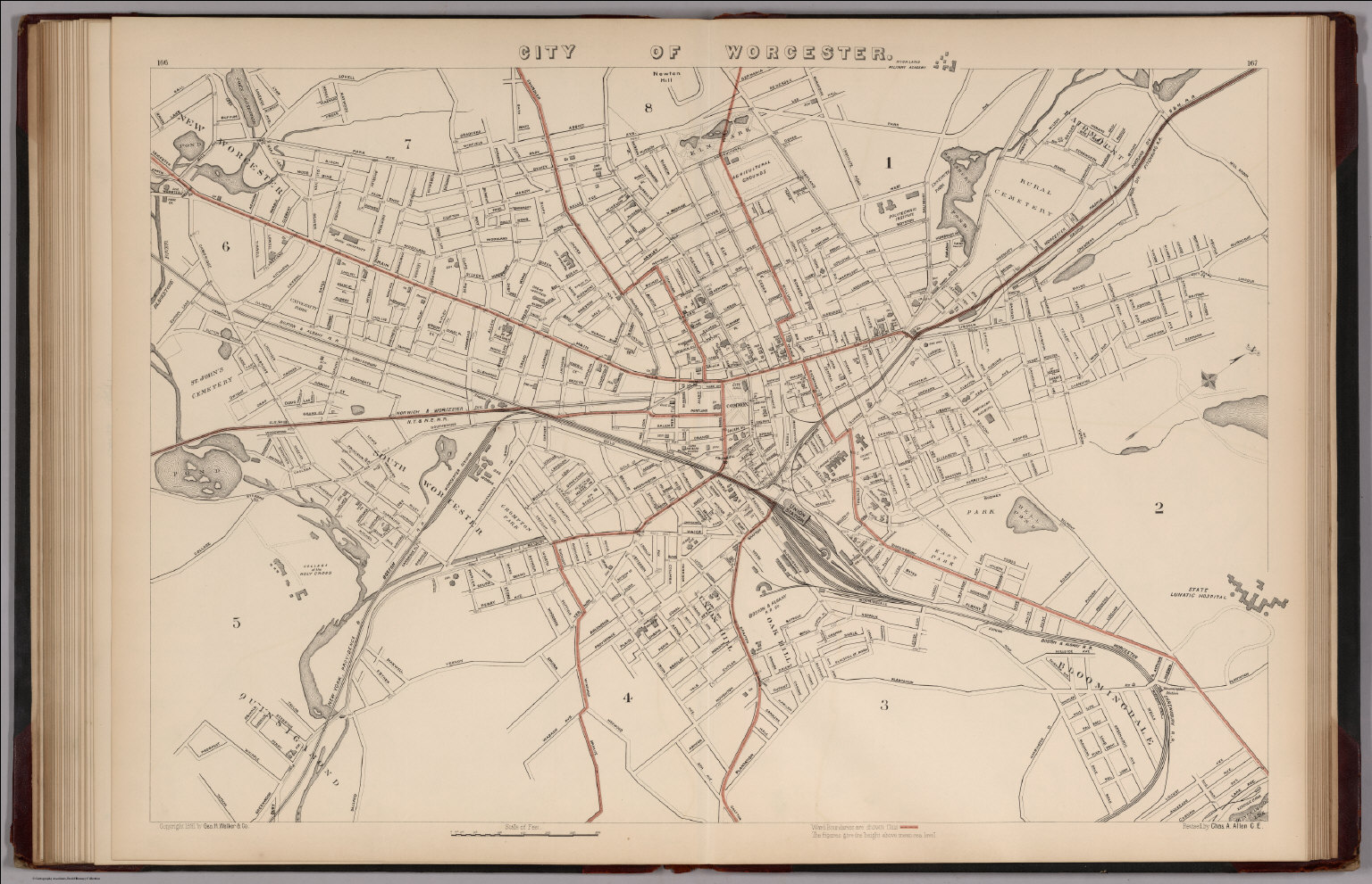 Old Worcester Ma Maps