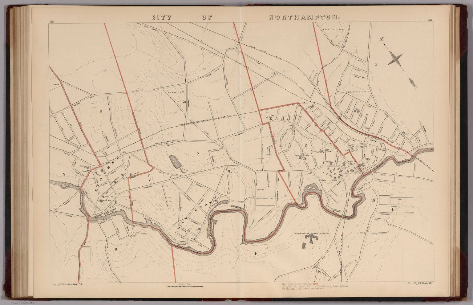 City Of Northampton Massachusetts David Rumsey Historical Map