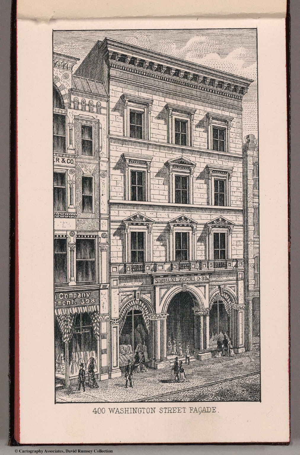 View: 400 Washington Street Facade - David Rumsey Historical Map Collection 