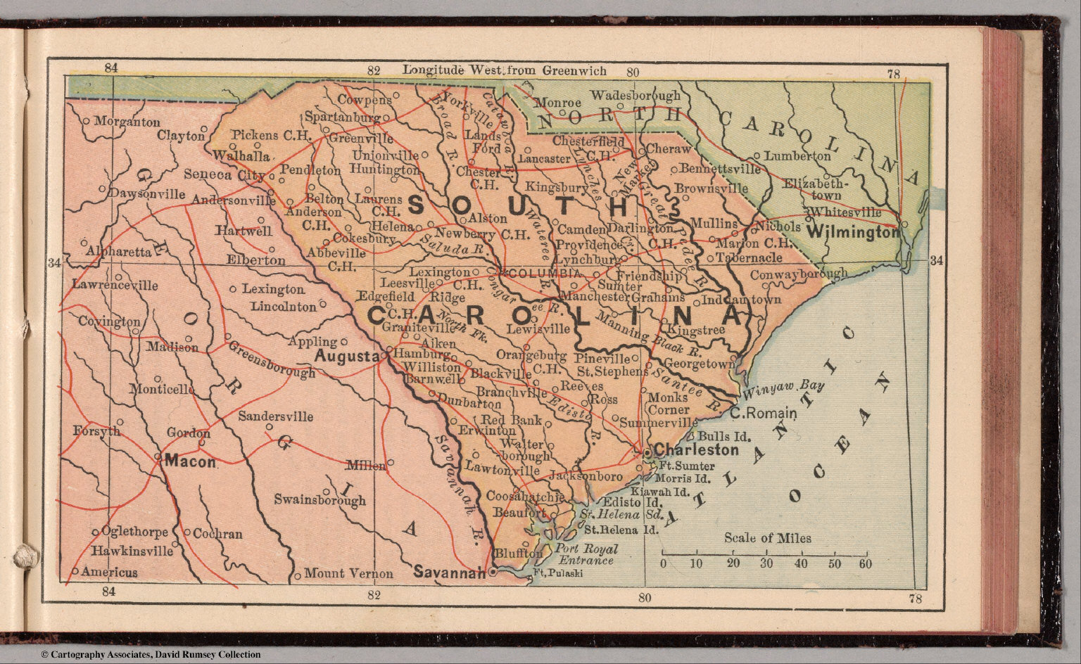 South Carolina David Rumsey Historical Map Collection 9221