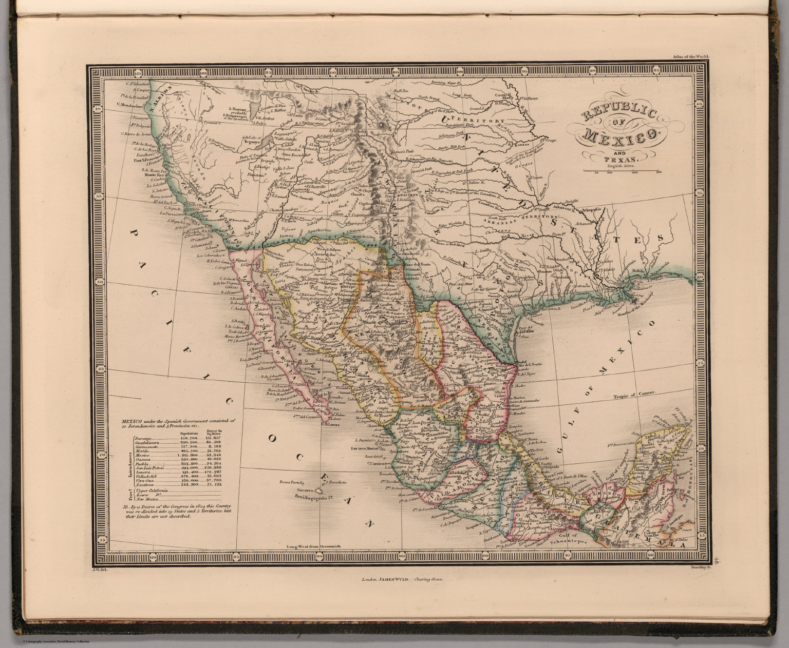 Republic of Mexico and Texas - David Rumsey Historical Map Collection