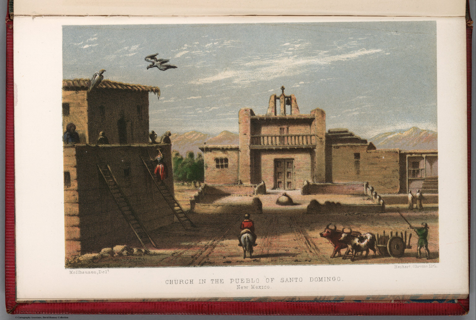 Church in the Pueblo of Santo Domingo. New Mexico. V.1 David Rumsey