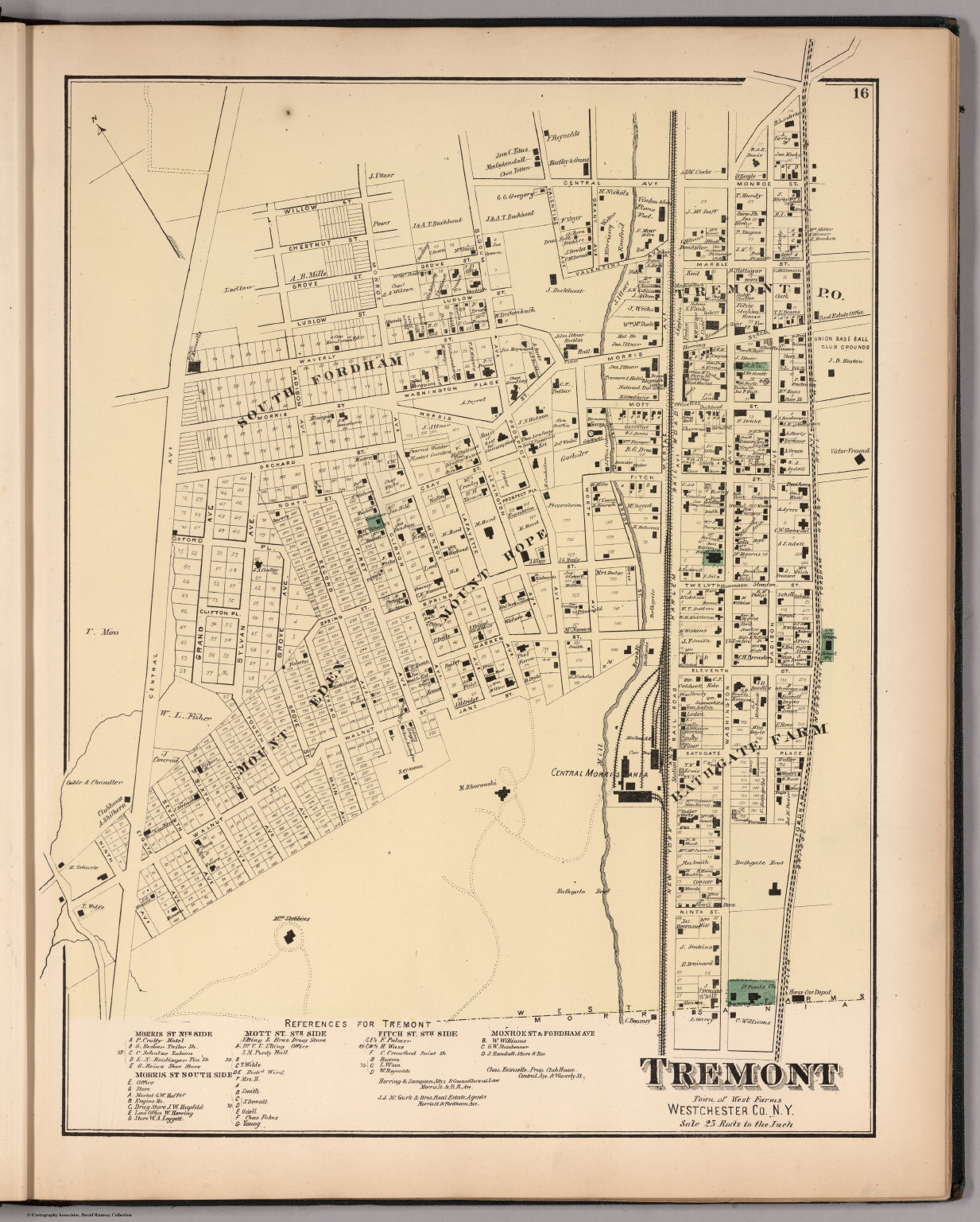 Tremont, New York. David Rumsey Historical Map Collection