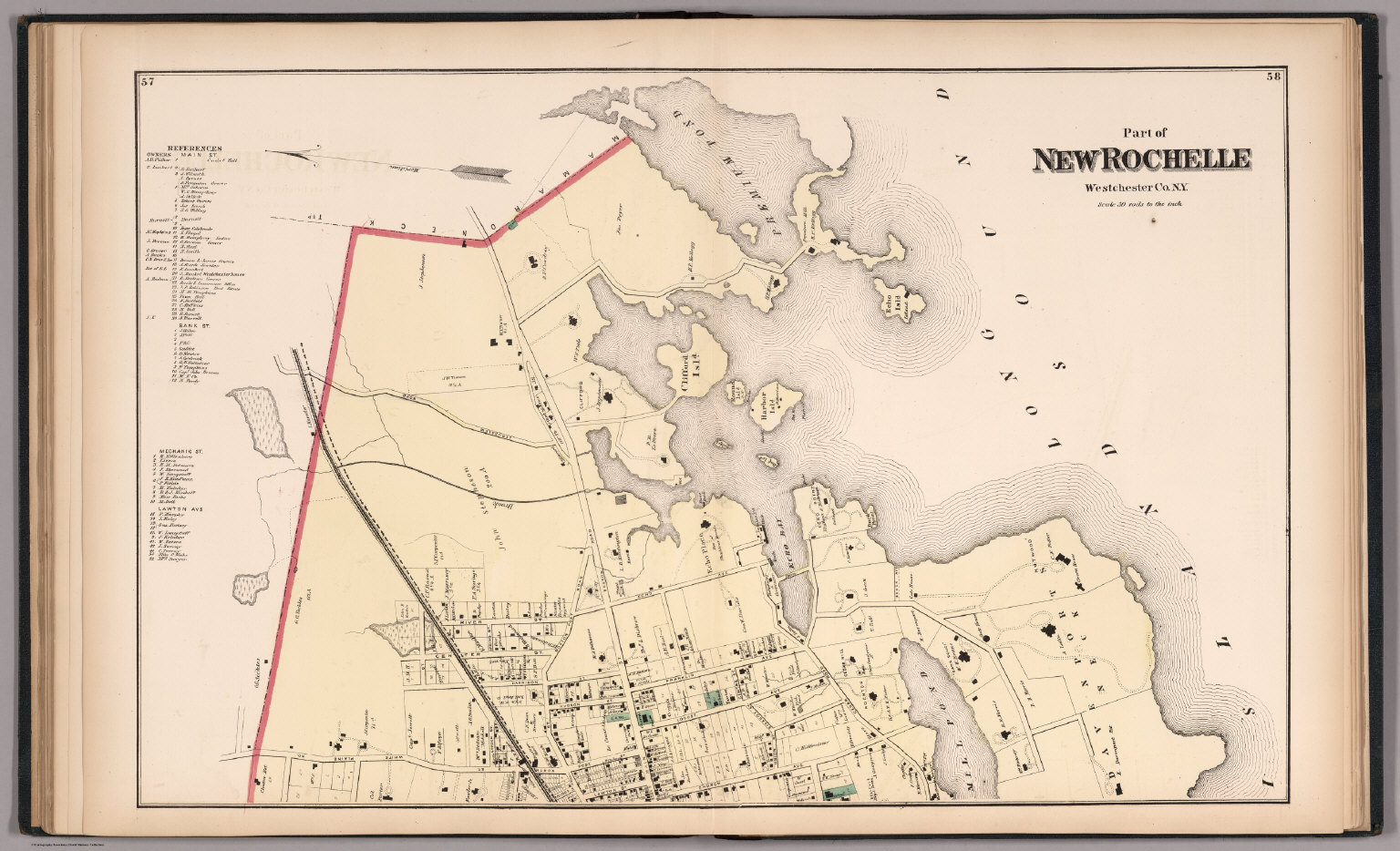 Part Of New Rochelle, Westchester County, New York. - David Rumsey ...