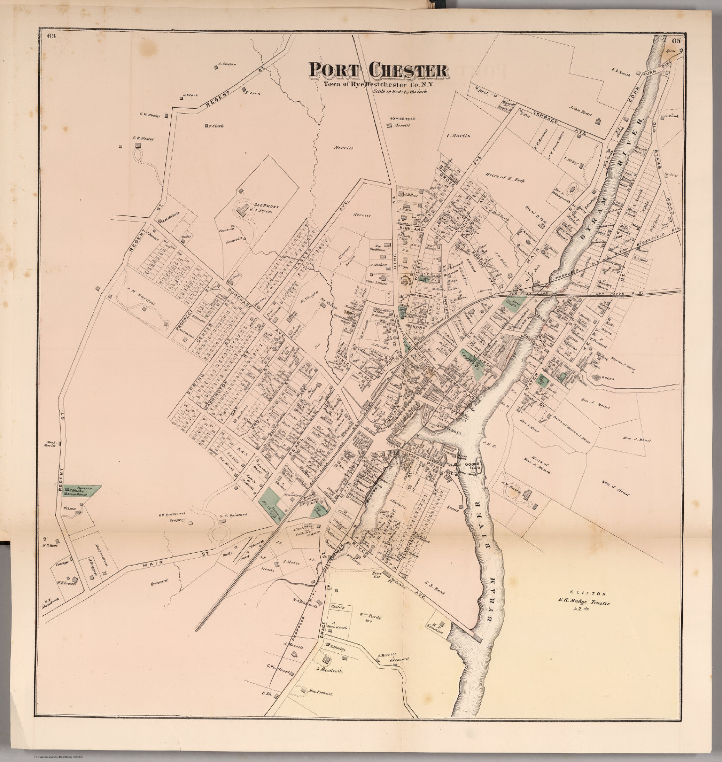 Port Chester, New York. - David Rumsey Historical Map Collection