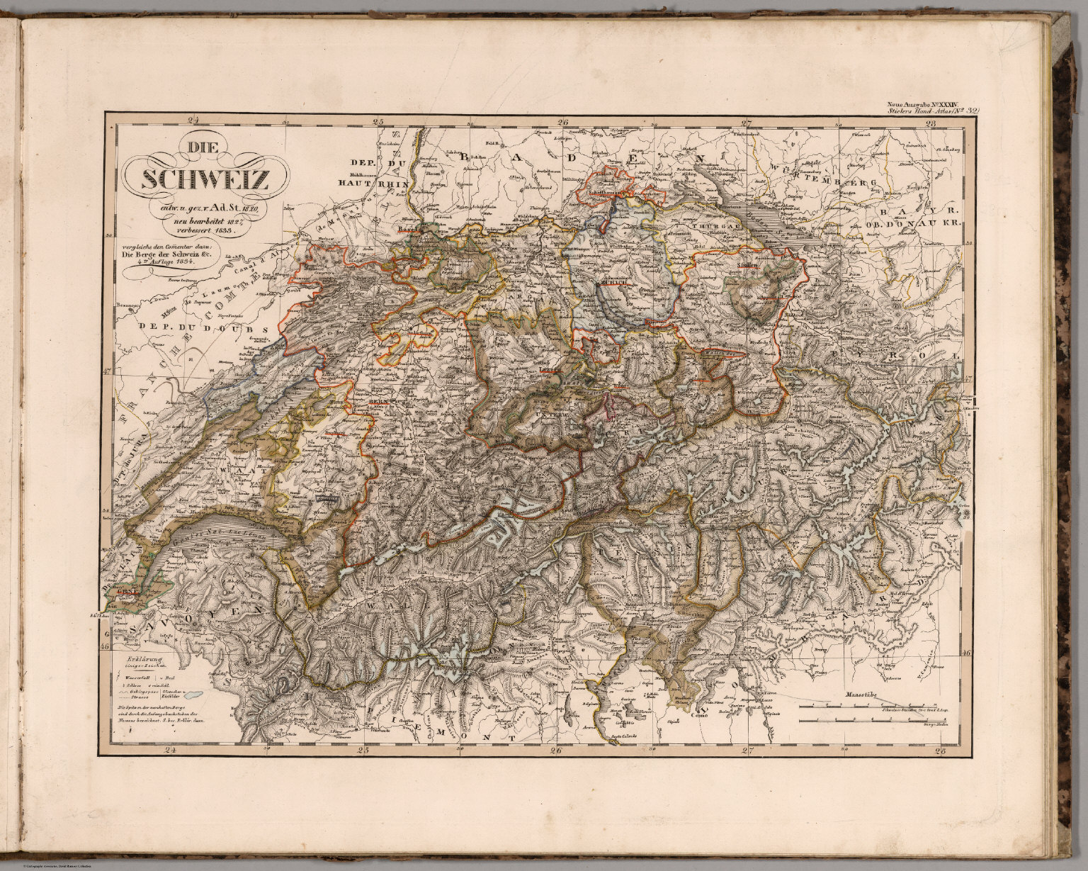 Die Schweiz. (Switzerland). - David Rumsey Historical Map Collection