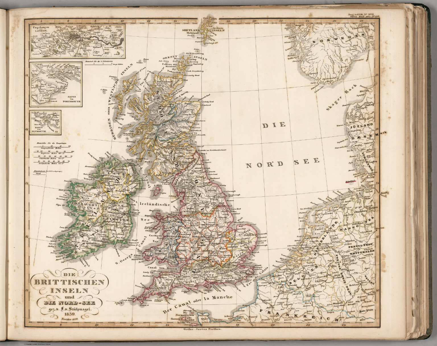 Die Brittischen Inseln und Die Nord-See. (British Isles and North Sea ...