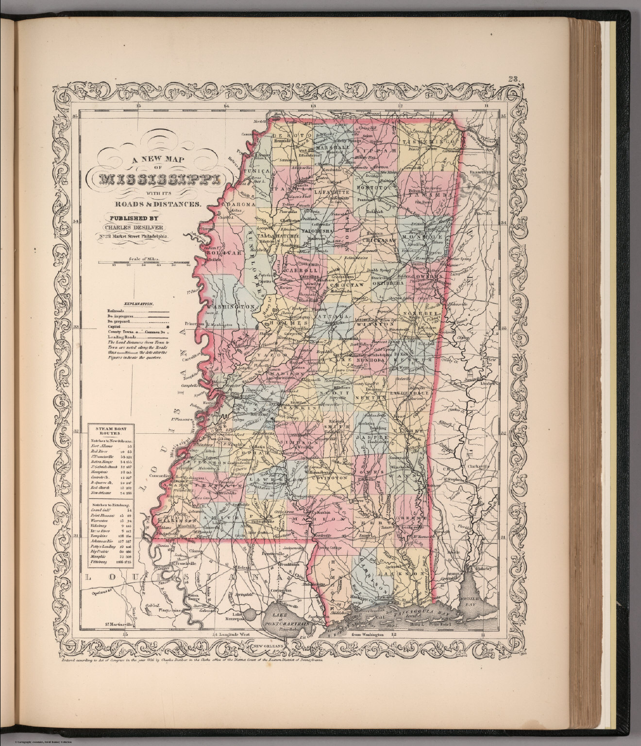 A New Map of Mississippi - David Rumsey Historical Map Collection