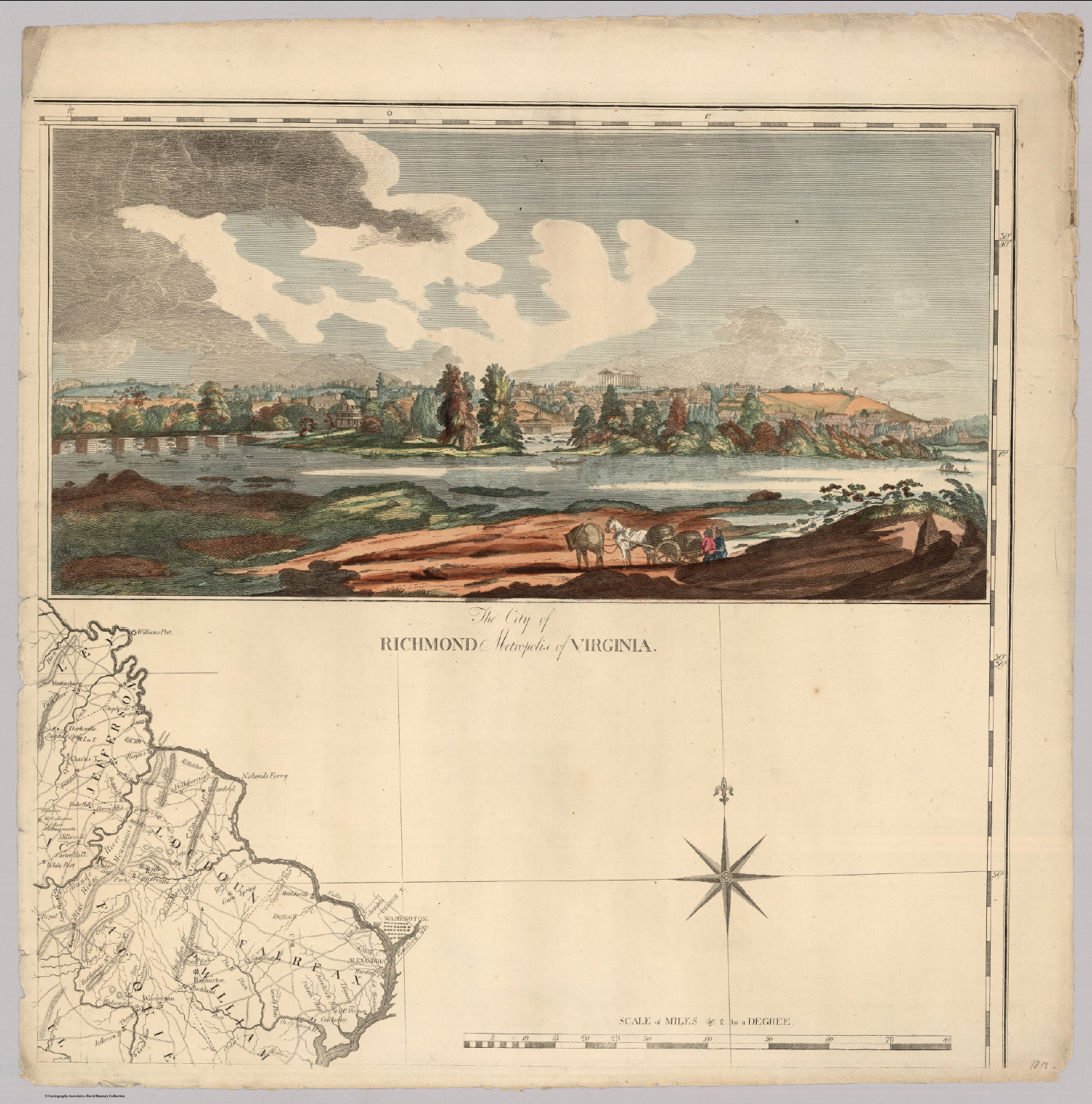 View of Richmond, Metropolis of Virginia (upper right sheet) David