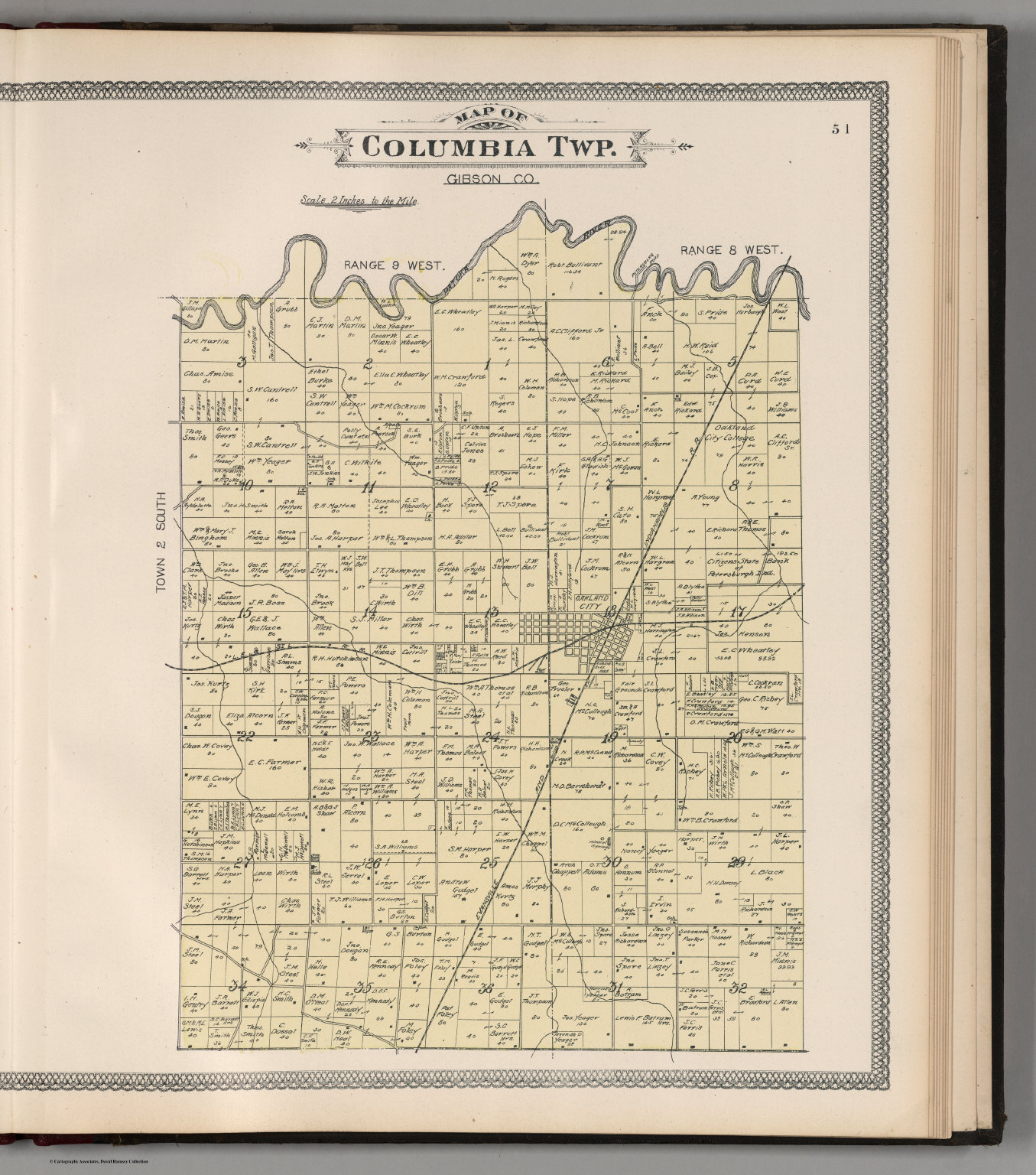 Columbia Township, Gibson County, Indiana. - David Rumsey Historical ...