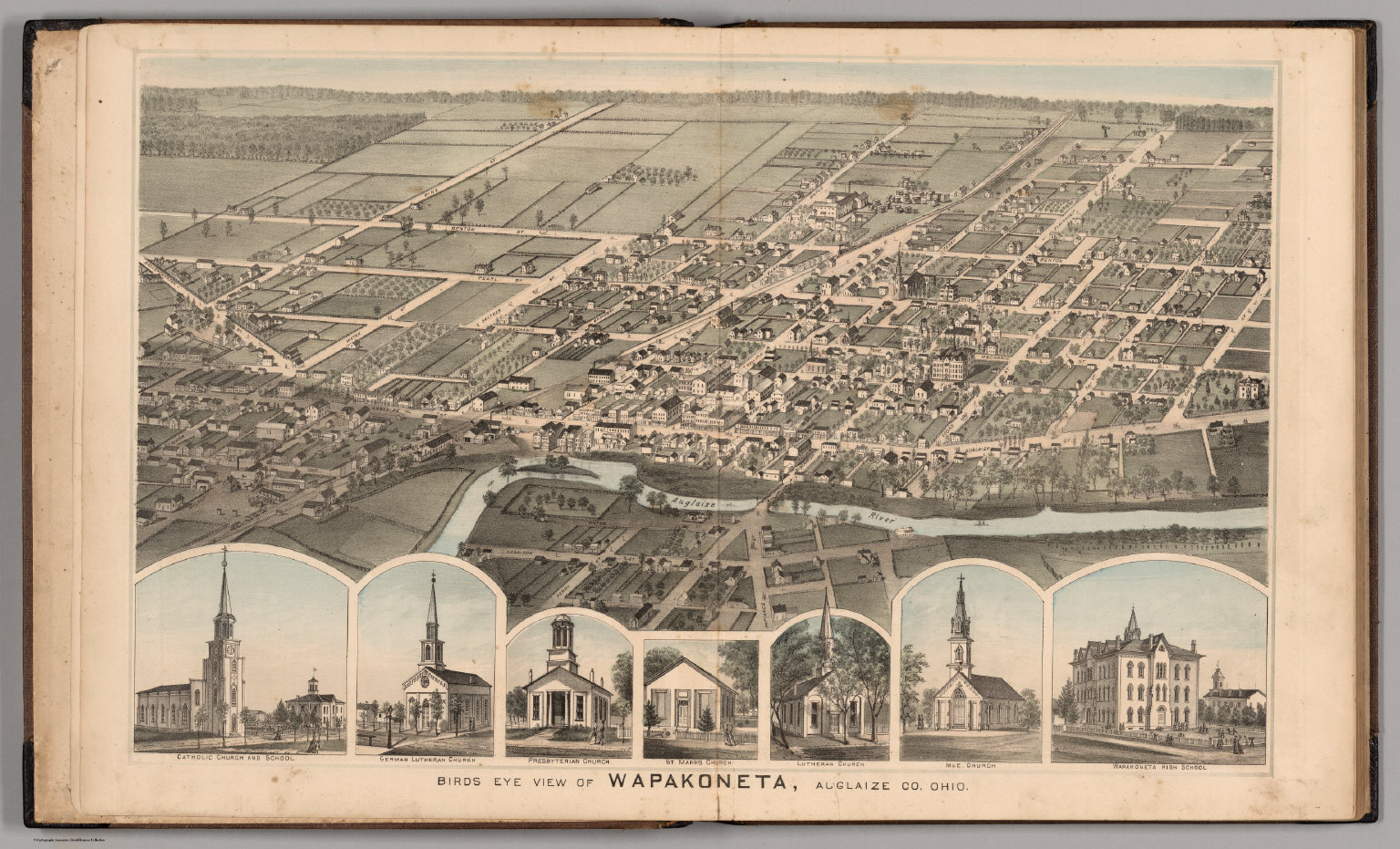 View Birds Eye View of Auglaize County, Ohio. David