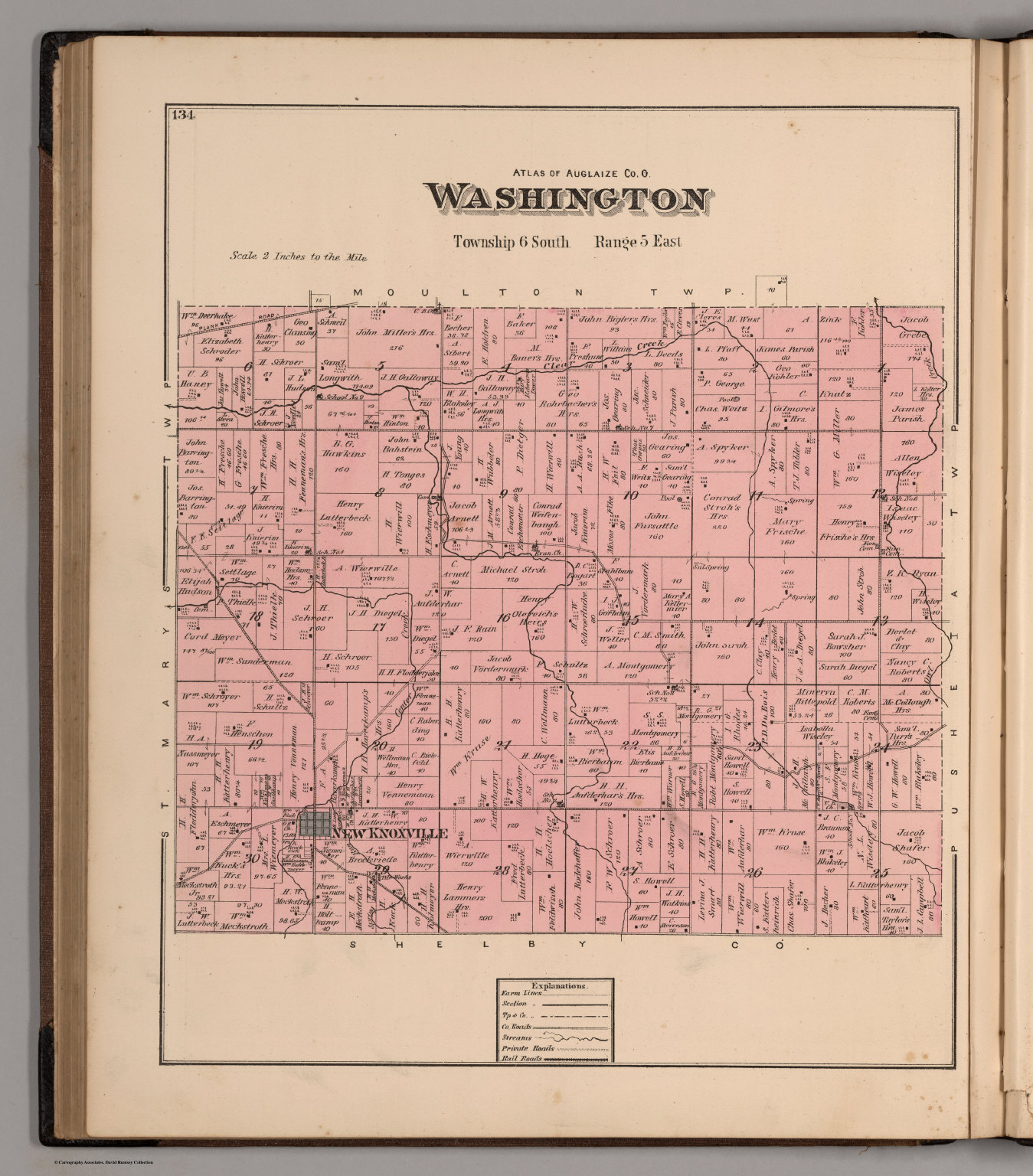 Washington Township, Auglaize County, Ohio. David Rumsey Historical