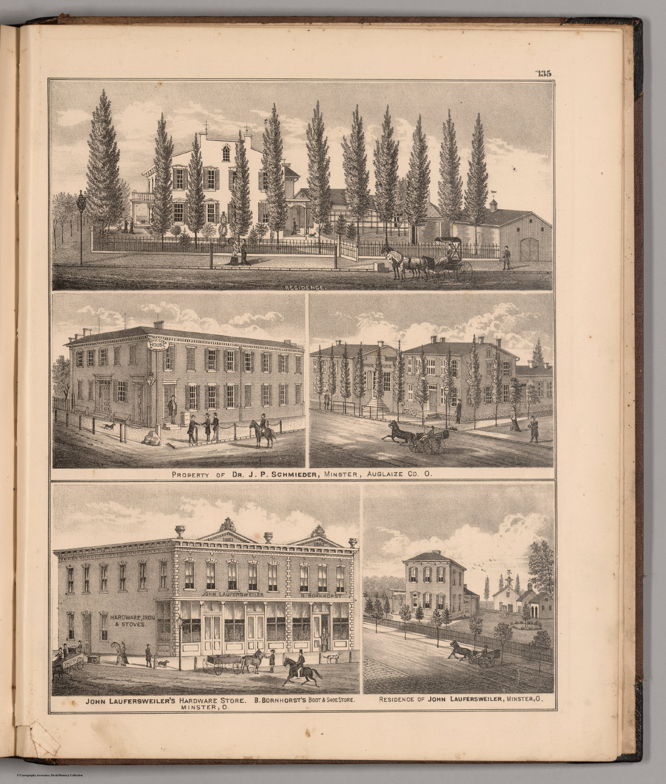 View Property of Dr. J.P. Schmieder, John Laufersweiler, and B. Bornhort, Auglaize County, Ohio