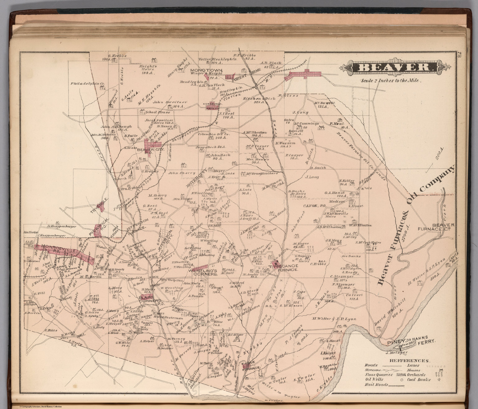 Beaver, Clarion County, Pennsylvania. - David Rumsey Historical Map