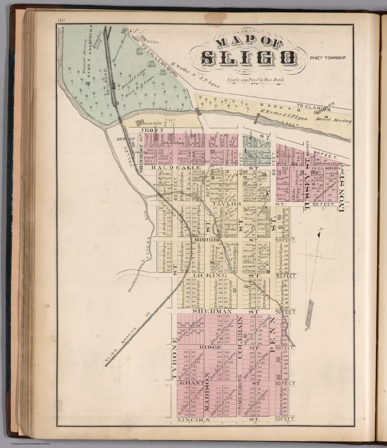 Sligo, Pennsylvania. David Rumsey Historical Map Collection