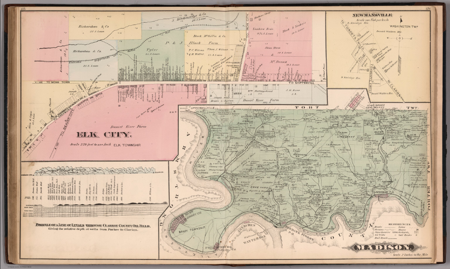 Madison, Clarion County, Pennsylvania. Elk City. Newmansville. Profile
