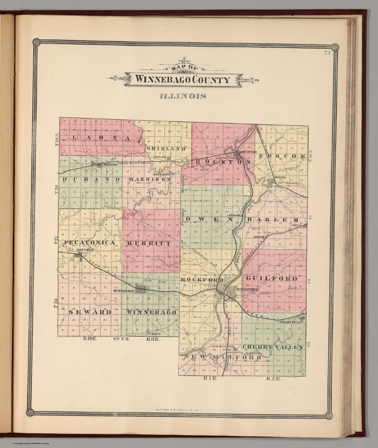 Winnebago County, Illinois. David Rumsey Historical Map Collection