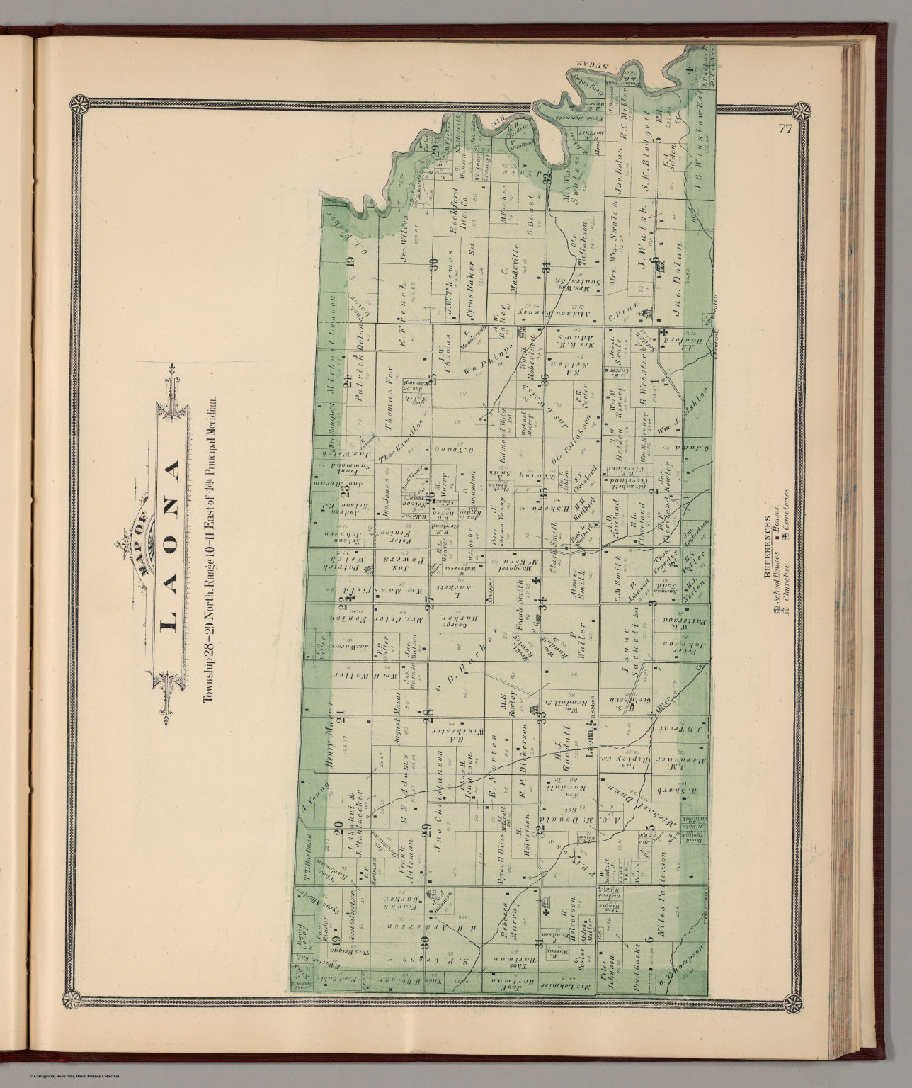 Laona Township, Winnebago County, Illinois. - David Rumsey Historical ...