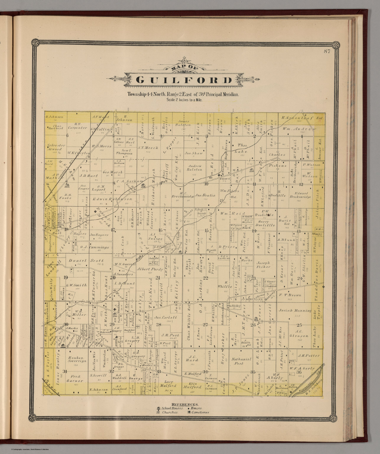 Guilford Township, Winnebago, Illinois. - David Rumsey Historical Map ...