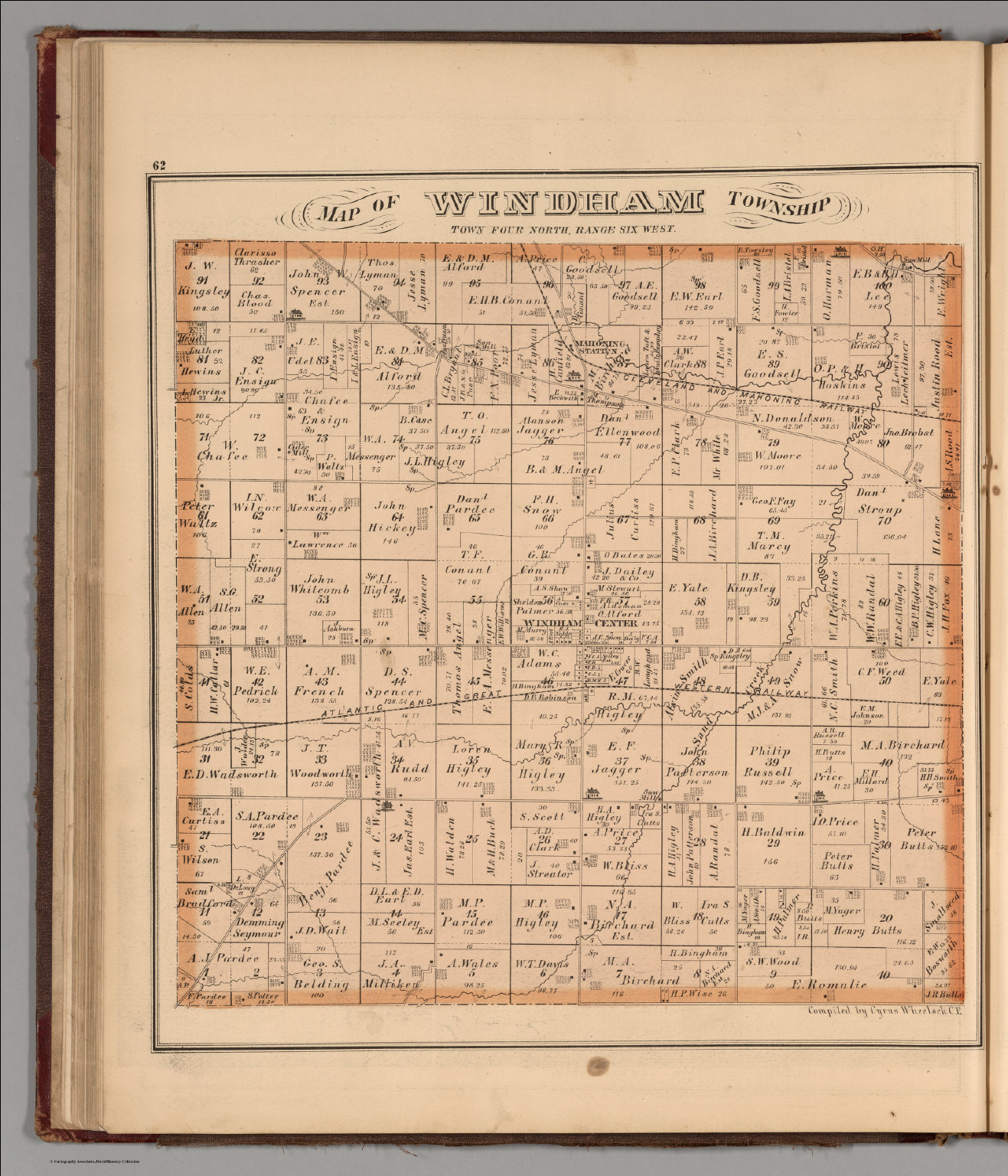 Windham Township, Portage County, Ohio. David Rumsey Historical Map