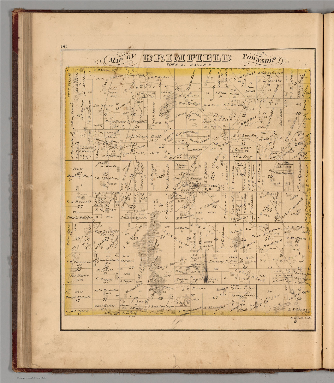 Brimfield Township, Portage County, Ohio. David Rumsey Historical Map