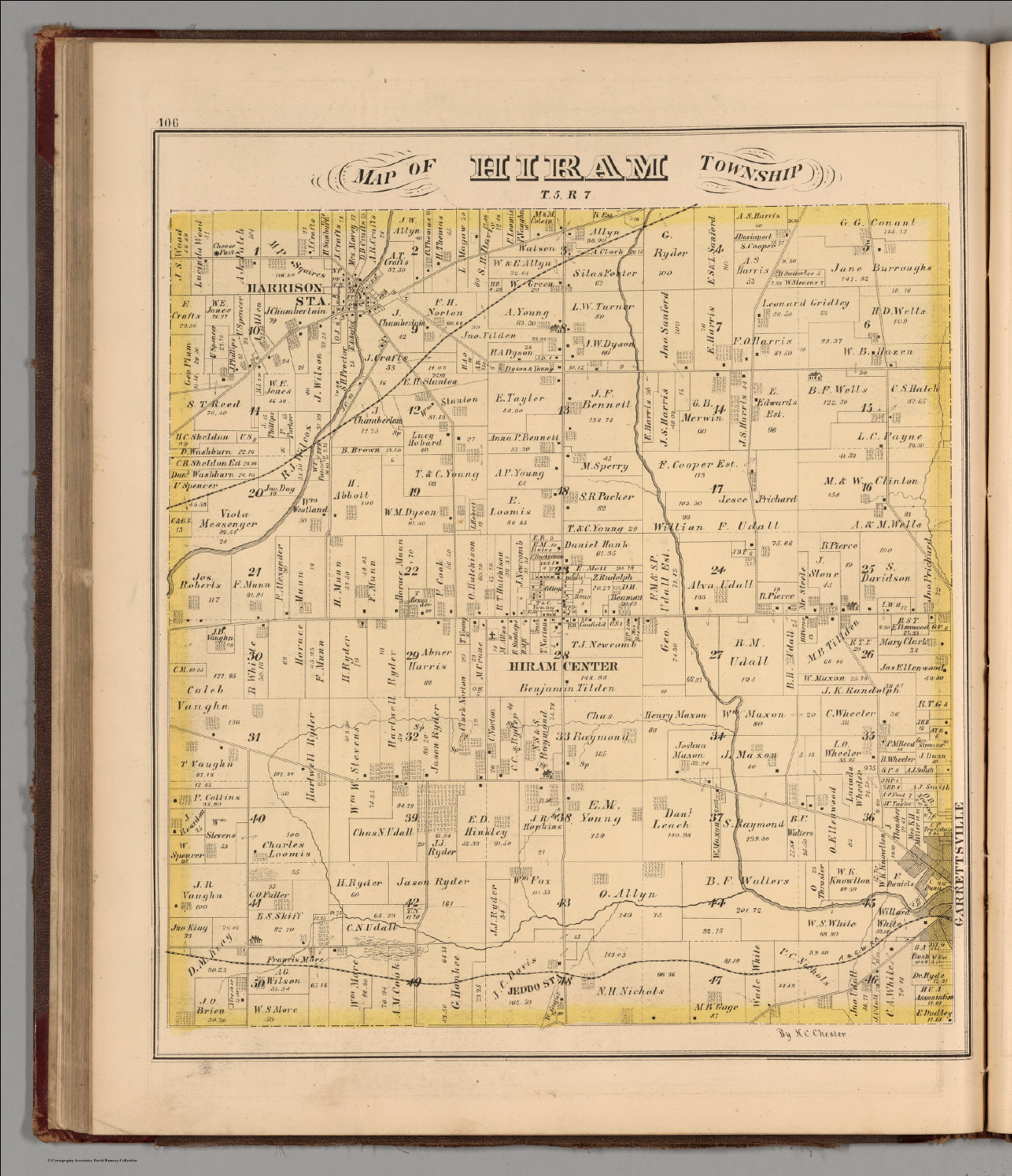 Hiram Ohio Map 