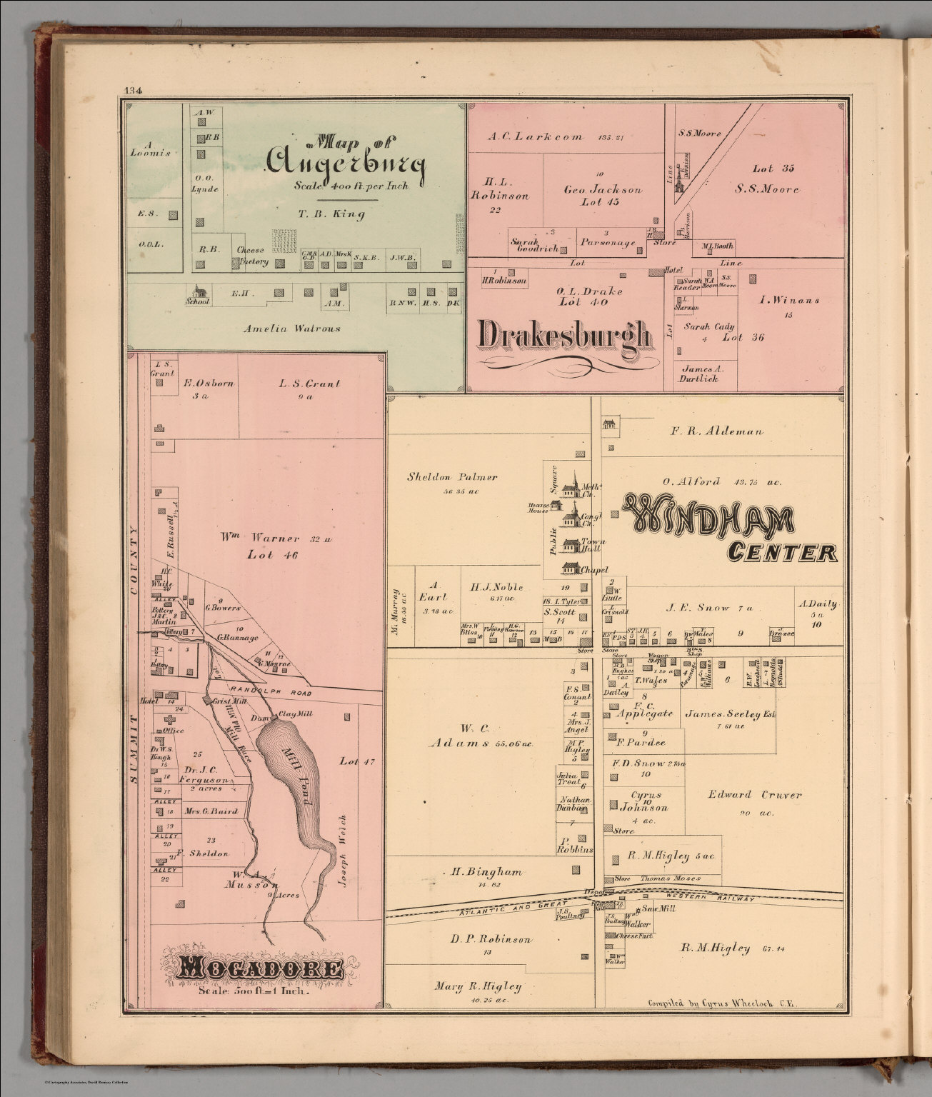 Angerburg. Drakesburgh. Mogadore. Windham Center, Portage County, Ohio